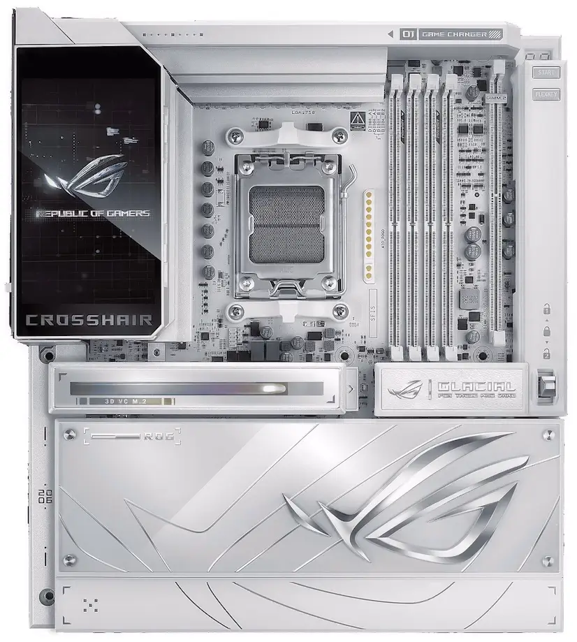 Montaje Placa Base ASUS ROG CROSSHAIR X870E GLACIAL Ríos Rosas Ríos Rosas PC - Montaje Placa Base ASUS ROG CROSSHAIR X870E GLACIAL Ríos Rosas